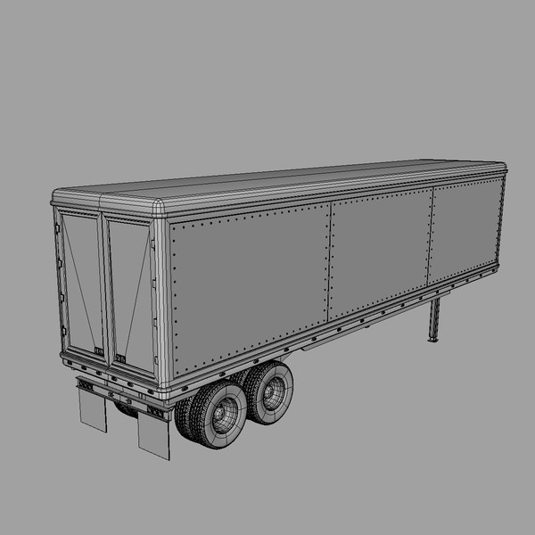 3ds max trailer vehicle - Trailer by mariusce