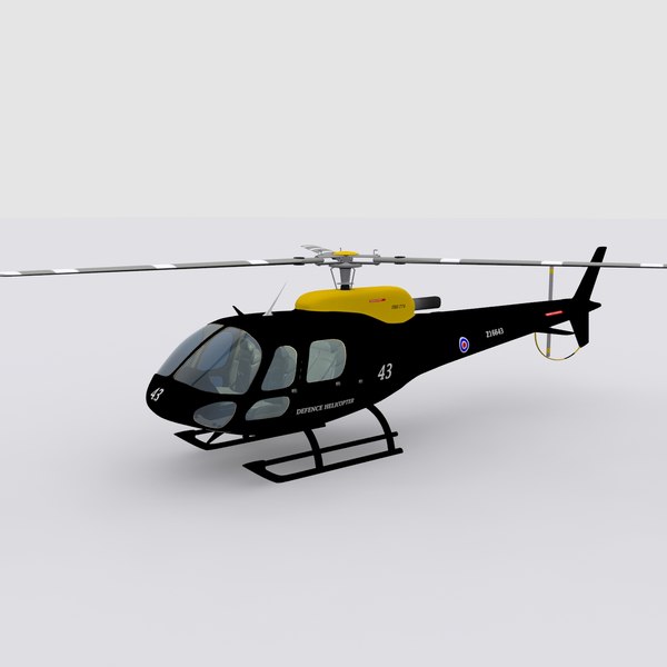 eurocopter helicopter 3d max - Eurocopter Helicopter Black... by AcharyaD