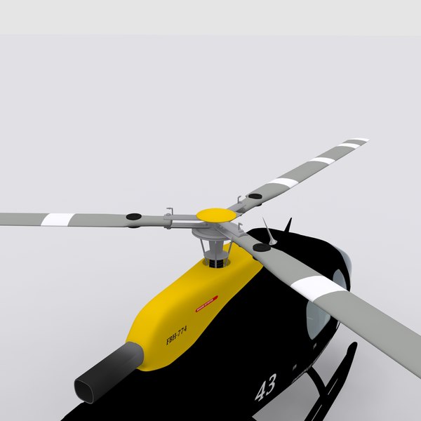 eurocopter helicopter 3d max - Eurocopter Helicopter Black... by AcharyaD