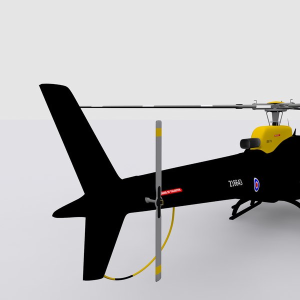 eurocopter helicopter 3d max - Eurocopter Helicopter Black... by AcharyaD