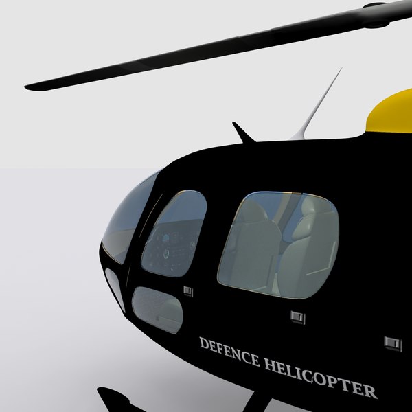 eurocopter helicopter 3d max - Eurocopter Helicopter Black... by AcharyaD