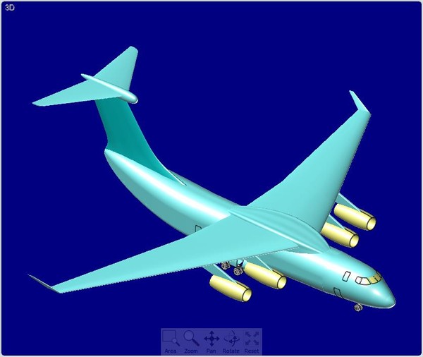 china y-20 large transport 3d dwg - China Y-20 Large Transport Speculative Assembly Model by RodgerSaintJohn
