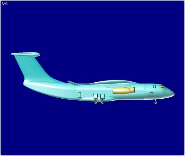 china y-20 large transport 3d dwg - China Y-20 Large Transport Speculative Assembly Model by RodgerSaintJohn