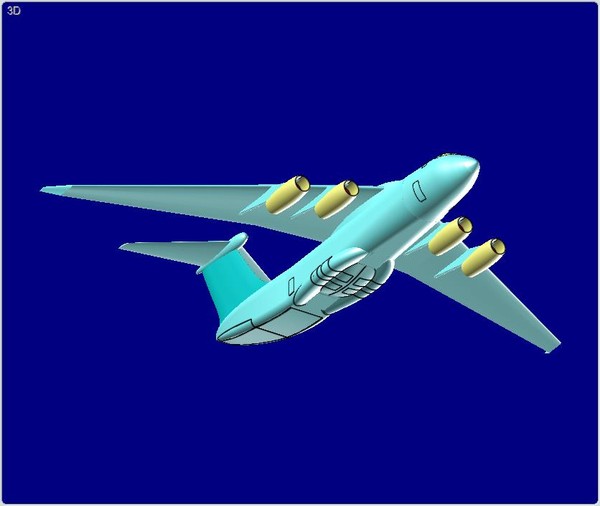 china y-20 large transport 3d dwg - China Y-20 Large Transport Speculative Assembly Model by RodgerSaintJohn