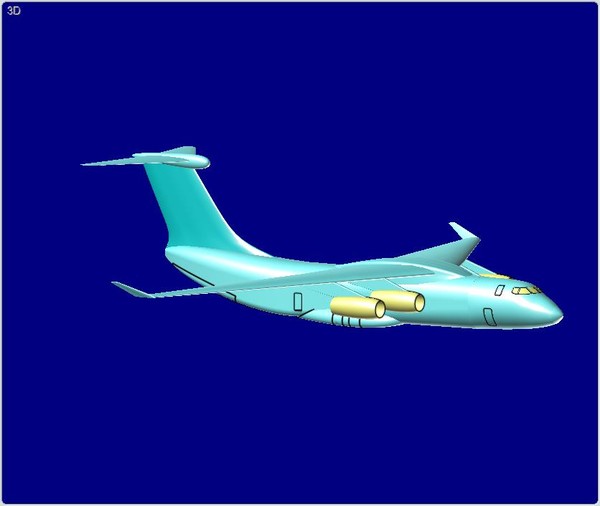 china y-20 large transport 3d dwg - China Y-20 Large Transport Speculative Assembly Model by RodgerSaintJohn