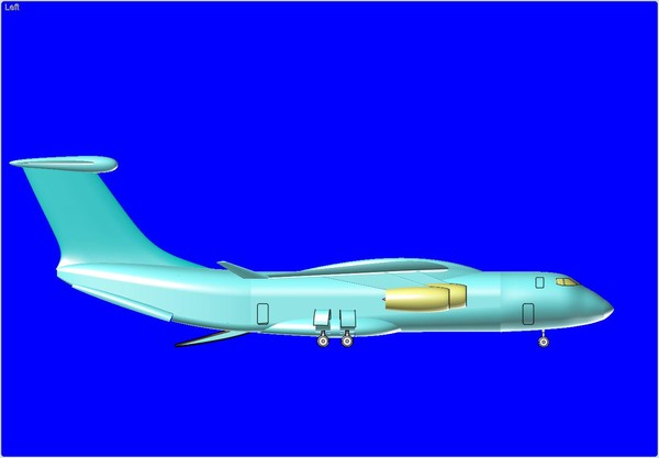 china y-20 large transport 3d dwg - China Y-20 Large Transport Speculative Assembly Model by RodgerSaintJohn