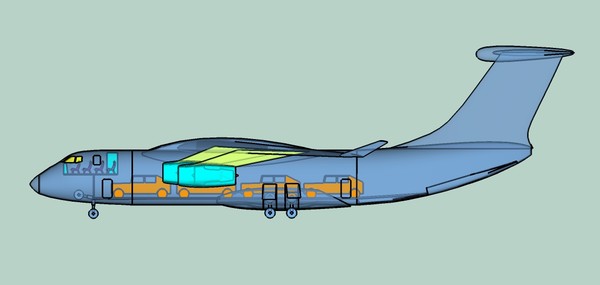china y-20 large transport 3d dwg - China Y-20 Large Transport Speculative Assembly Model by RodgerSaintJohn