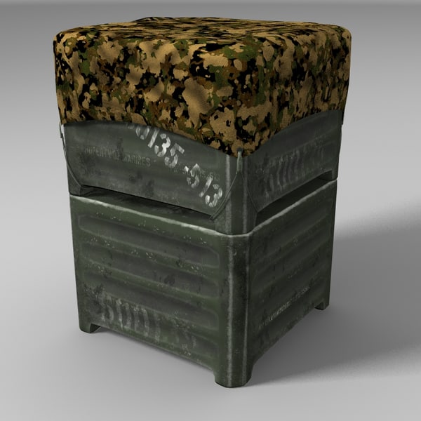 3d military storage crate - Military Crate... by yaschan