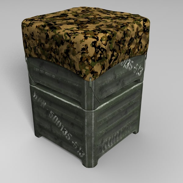3d military storage crate - Military Crate... by yaschan