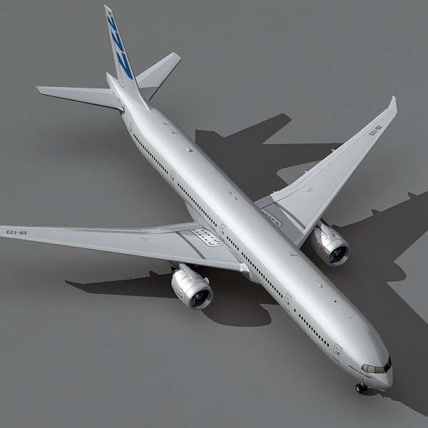 3d boeing 777-300 plane generic model - Boeing 777-300 Generic White A... by BlueGreen