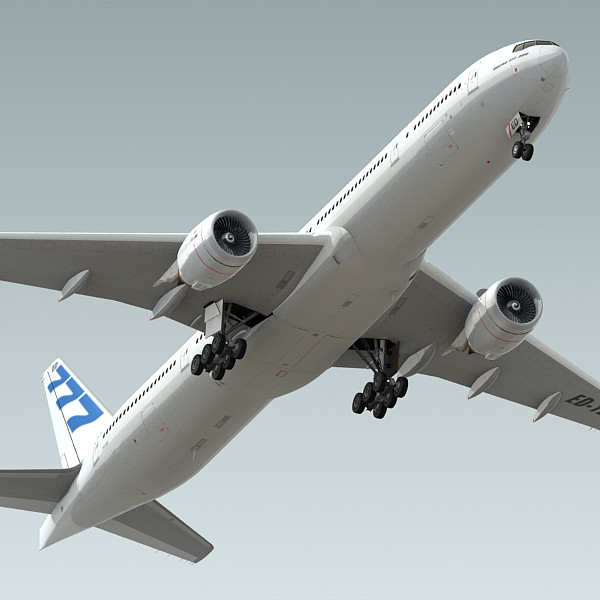 3d boeing 777-300 plane generic model - Boeing 777-300 Generic White A... by BlueGreen