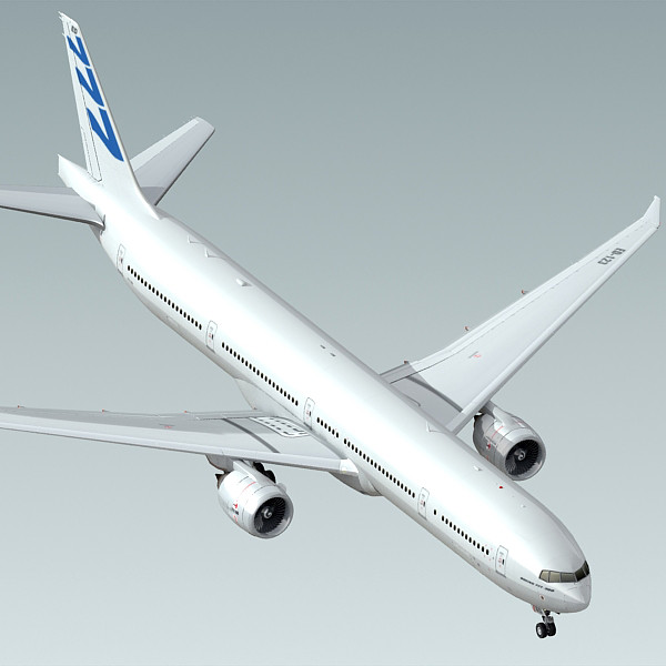 3d boeing 777-300 plane generic model - Boeing 777-300 Generic White A... by BlueGreen