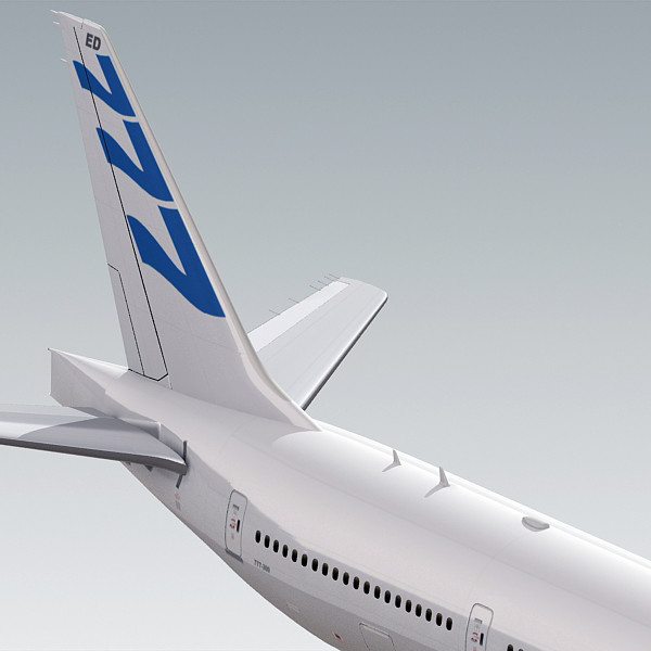 3d boeing 777-300 plane generic model - Boeing 777-300 Generic White A... by BlueGreen