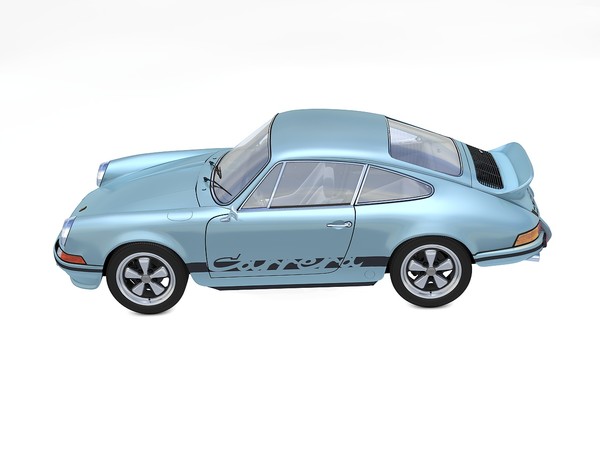 porsche 911 carrera rs 3d model - Porsche 911 Carrera RS 1973 by TiRex3D