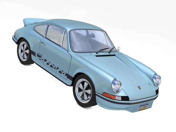 porsche 911 carrera rs 3d model - Porsche 911 Carrera RS 1973 by TiRex3D