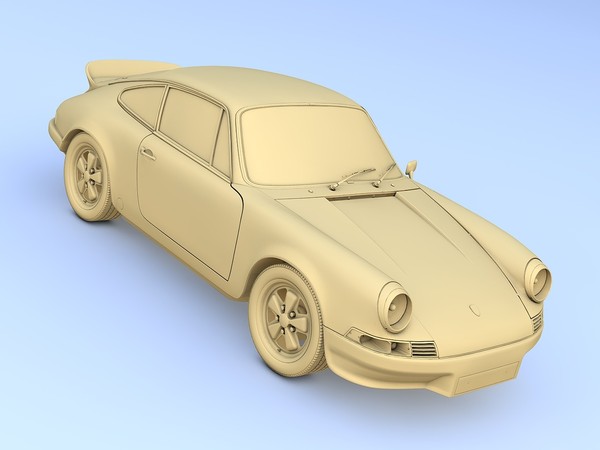 porsche 911 carrera rs 3d model - Porsche 911 Carrera RS 1973 by TiRex3D