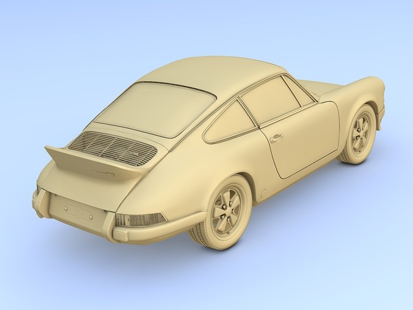 porsche 911 carrera rs 3d model - Porsche 911 Carrera RS 1973 by TiRex3D