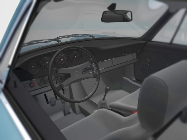 porsche 911 carrera rs 3d model - Porsche 911 Carrera RS 1973 by TiRex3D