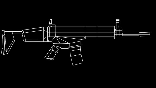 blender fabrique assault rifle scar - Low-poly FN SCAR-L by ChrisStolze
