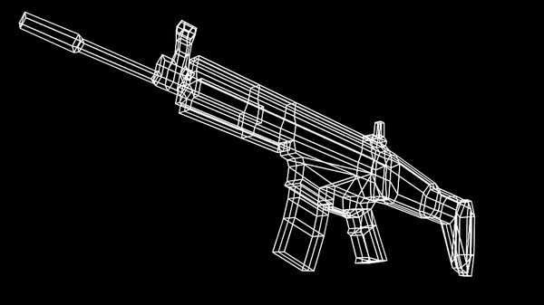 blender fabrique assault rifle scar - Low-poly FN SCAR-L by ChrisStolze