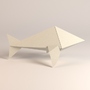 paper whale 3d model