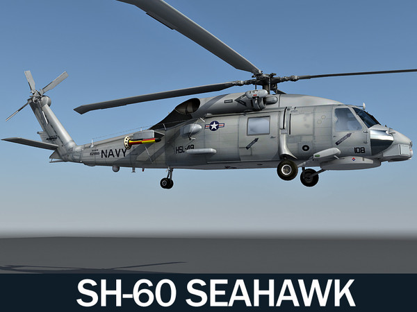 3d model sh-60 seahawk - SH-60 Seahwak 3d model by Eric.Levi