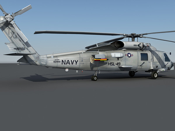 3d model sh-60 seahawk - SH-60 Seahwak 3d model by Eric.Levi