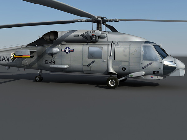 3d model sh-60 seahawk - SH-60 Seahwak 3d model by Eric.Levi