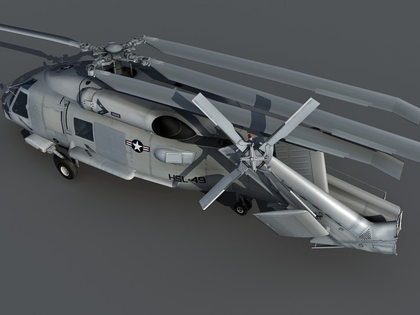 3d model sh-60 seahawk - SH-60 Seahwak 3d model by Eric.Levi