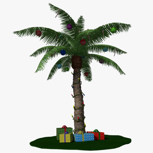 3d christmas palm tree model - Christmas Palm Tree by abramsdesign