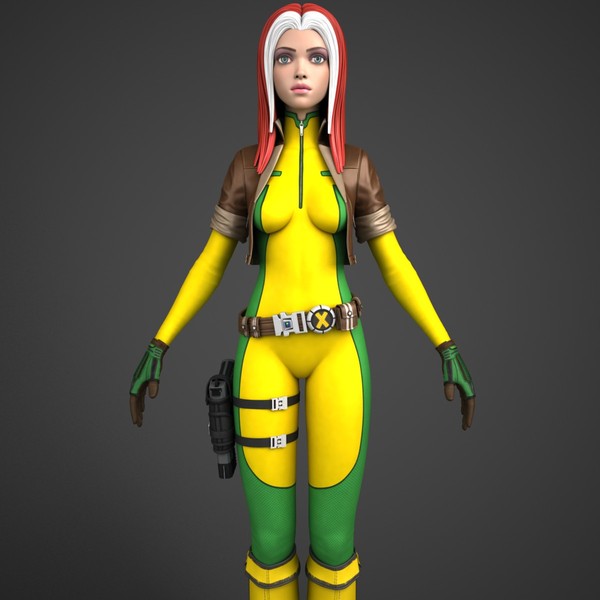 comic action morph targets 3d max - Maya - Action Girl + Morph Targets by Bitmapworld