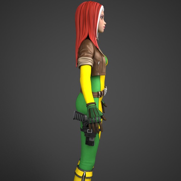 comic action morph targets 3d max - Maya - Action Girl + Morph Targets by Bitmapworld