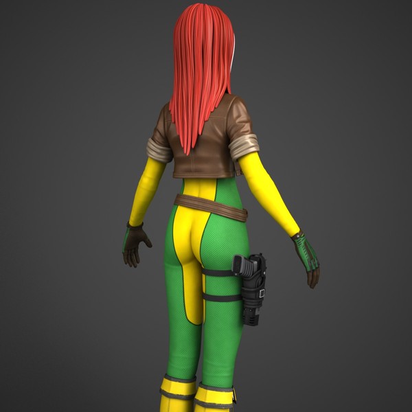 comic action morph targets 3d max - Maya - Action Girl + Morph Targets by Bitmapworld