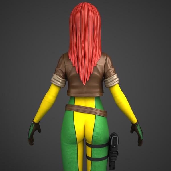 comic action morph targets 3d max - Maya - Action Girl + Morph Targets by Bitmapworld