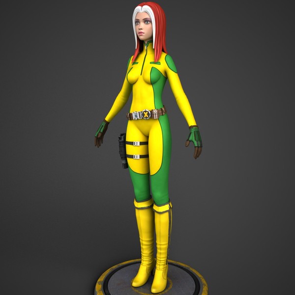 comic action morph targets 3d max - Maya - Action Girl + Morph Targets by Bitmapworld