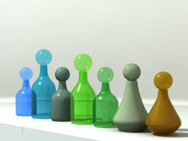 maya big bottles decorative - decorative Glass Bottles by Squida