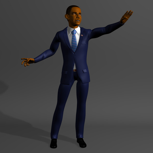 barack obama 3d max - Barack Obama by novaart