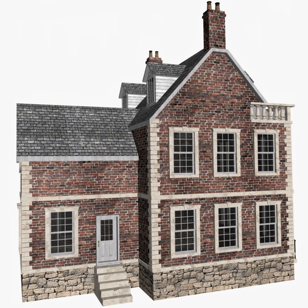 3dsmax house old english - Old English House... by chaosfractal