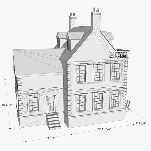 3dsmax house old english - Old English House... by chaosfractal
