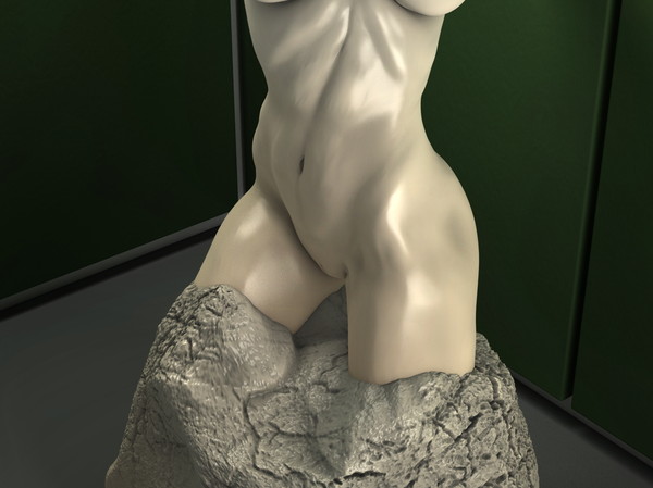 obj marble sexy female torso - Sexy Female Torso... by scyrus