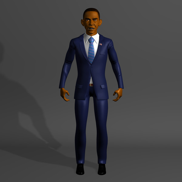 barack obama 3d max - Barack Obama by novaart