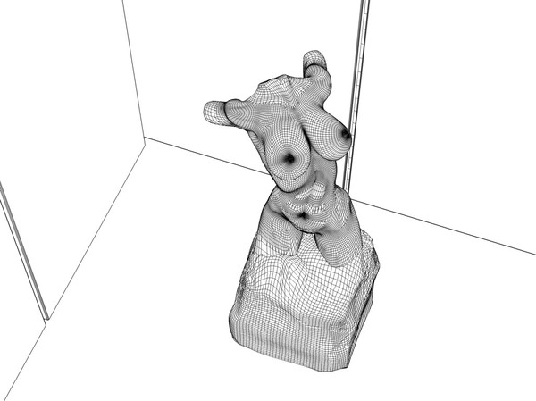 obj marble sexy female torso - Sexy Female Torso... by scyrus