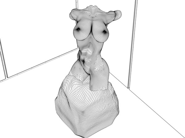 obj marble sexy female torso - Sexy Female Torso... by scyrus