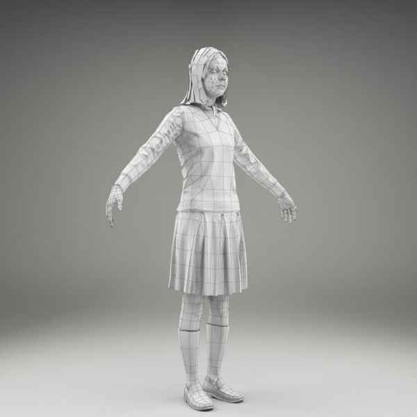 3ds max axyz character human - CGirl0001-M3-CS by axyzdesign