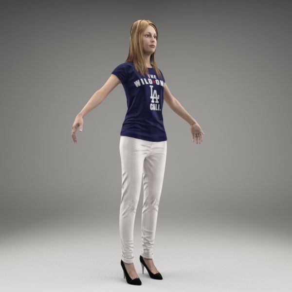 3d axyz character human - CWom0018-M3-CS by axyzdesign