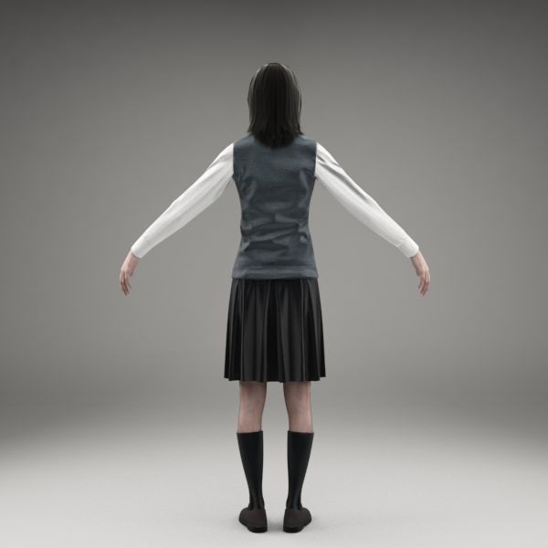 3ds max axyz character human - CGirl0001-M3-CS by axyzdesign