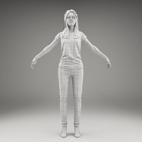 3d axyz character human - CWom0018-M3-CS by axyzdesign