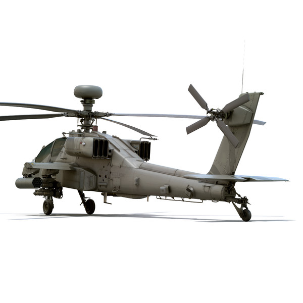 max boeing ah-64d apache longbow - Boeing AH-64D Apache Longbow Attack Helicopter by cgshape