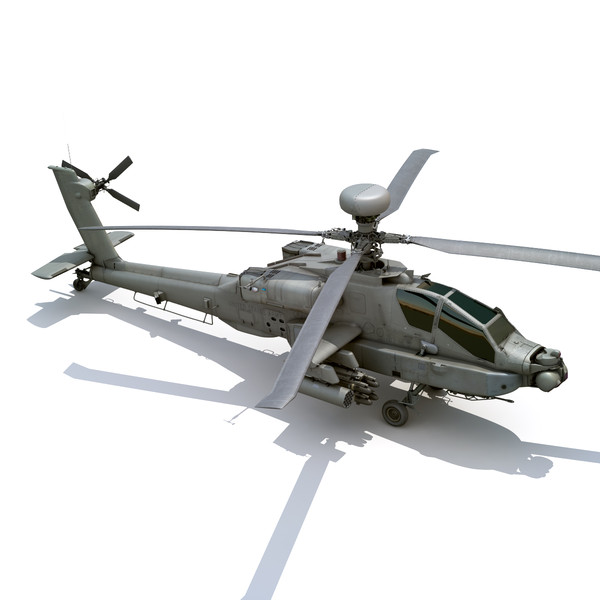 max boeing ah-64d apache longbow - Boeing AH-64D Apache Longbow Attack Helicopter by cgshape