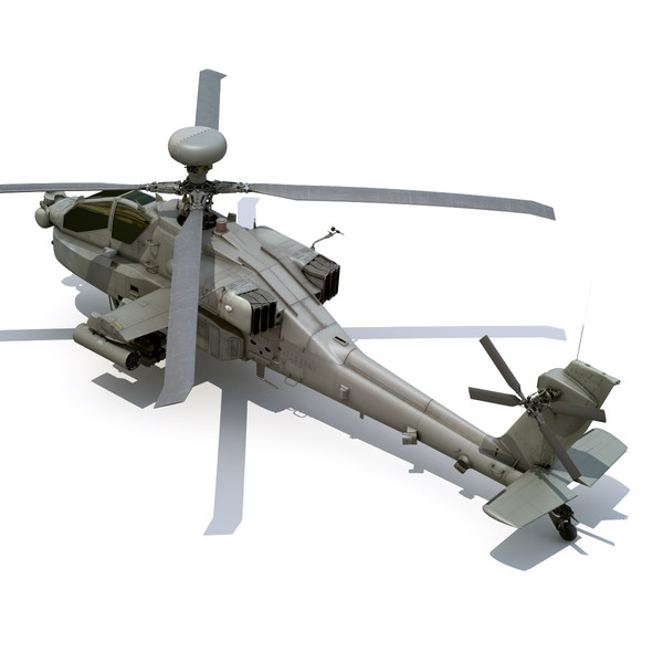 max boeing ah-64d apache longbow - Boeing AH-64D Apache Longbow Attack Helicopter by cgshape